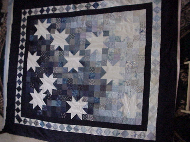 [Starry Night quilt - view #1