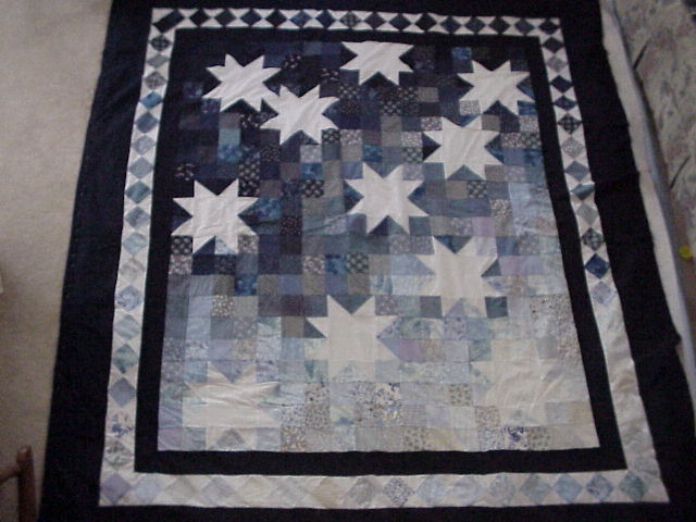 [Starry Night quilt - view #2